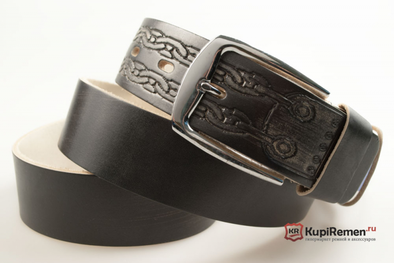 Мужской кожаный ремень New Style с узором - kupiremen.ru