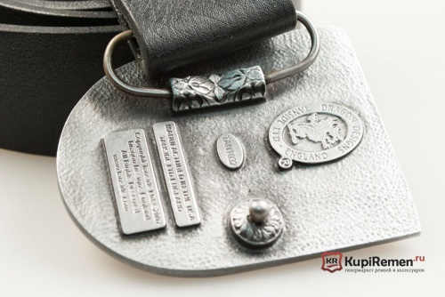 Кожаный ремень с пряжкой "ENGLAND SHIELD" (Английский щит) - kupiremen.ru