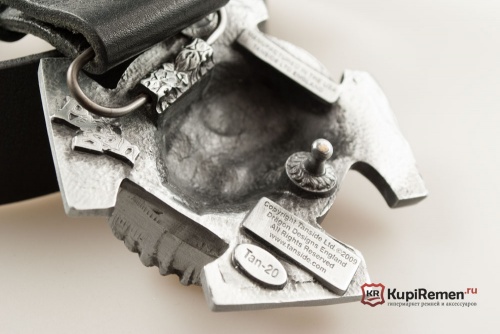 Ремень с пряжкой "Череп с крестом" 3D - kupiremen.ru