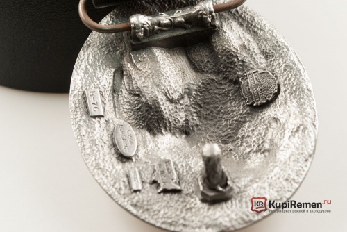 Кожаный ремень с пряжкой "BUFFALO" (Бизон) 3D - kupiremen.ru