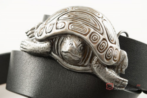 Кожаный ремень с пряжкой "TORTOISE" (Черепаха) 3D - kupiremen.ru