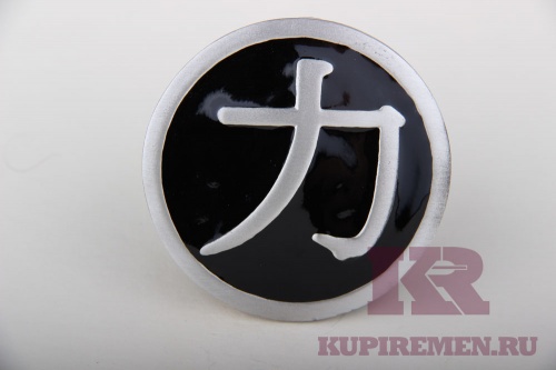 Кожаный ремень с пряжкой "POWER SYMBOL" (СИМВОЛ ВЛАСТИ) - kupiremen.ru