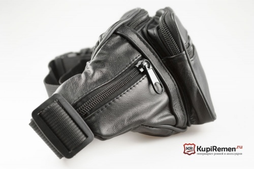 Кожаная сумка на пояс "JP" - kupiremen.ru