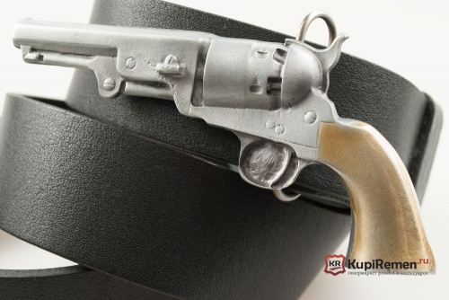 Ремень с пряжкой "COLT REVOLVER (NAVY 1865)" (Револьвер Кольта) 3D - kupiremen.ru