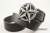 Кожаный ремень с пряжкой "NAUTICAL STAR BLACK - SILVER" (Навигационная звезда) - kupiremen.ru