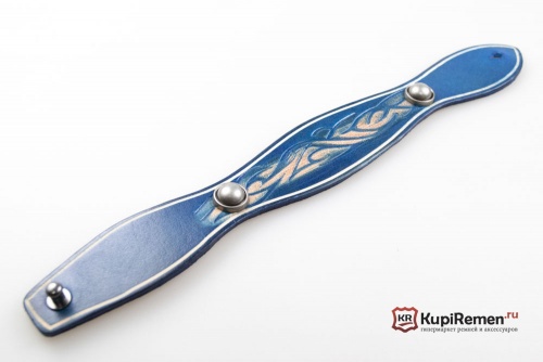 Браслет с тиснением и круглыми клёпками - kupiremen.ru