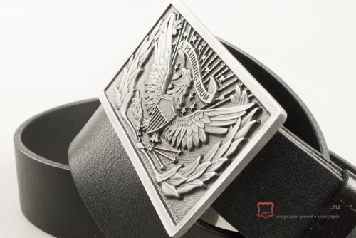 Кожаный ремень с пряжкой "1851 SWORD BELT PLATE"  - kupiremen.ru
