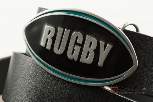 Кожаный ремень с пряжкой "Rugby" - kupiremen.ru