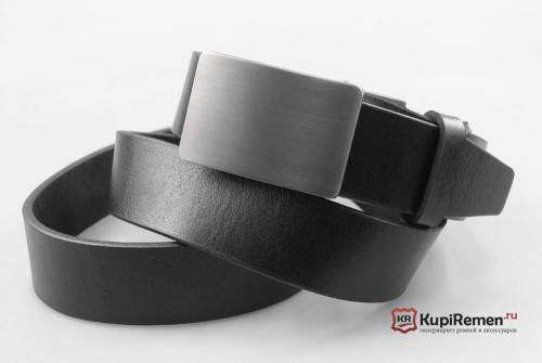 Кожаный мужской ремень с автоматической пряжкой (зажим) - kupiremen.ru