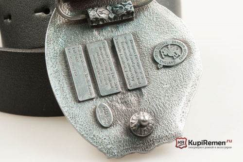 Кожаный ремень с пряжкой "ROYAL ENFIELD MOTO" 3D - kupiremen.ru