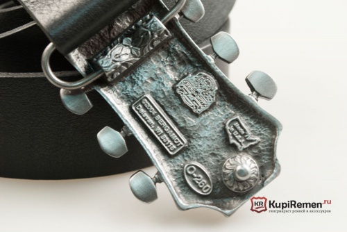 Ремень с пряжкой "GUITAR HEAD - RED" (Головка грифа) 3D - kupiremen.ru