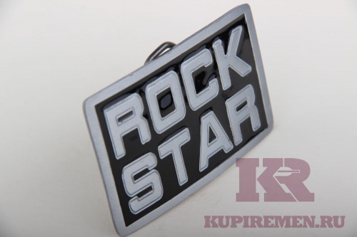 Кожаный ремень с пряжкой "ROCK STAR" (Рок-звезда) - kupiremen.ru