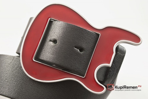 Кожаный ремень с пряжкой "GUITAR STRAP BUCKLE" (Гитара) - kupiremen.ru