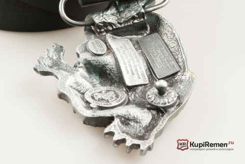 Кожаный ремень с пряжкой "Тигр" 3D - kupiremen.ru