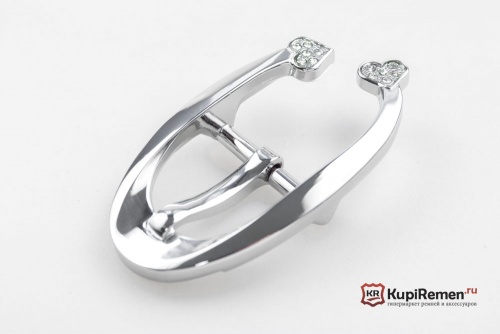 Пряжка со стразами для женского ремня 30 мм - kupiremen.ru
