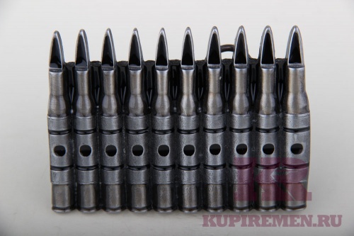 Кожаный ремень с пряжкой "MACHINE GUN BELT" - kupiremen.ru