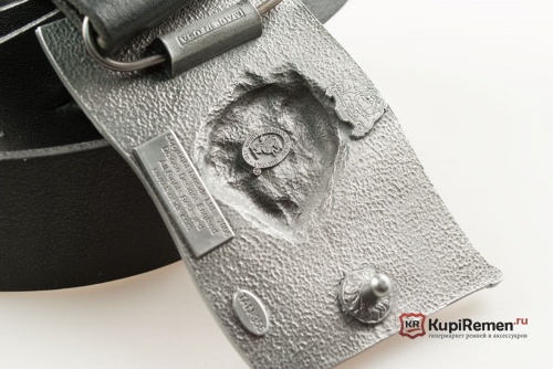 Кожаный ремень с пряжкой "SPIKE HEAD - ENGLAND FLAG" - kupiremen.ru