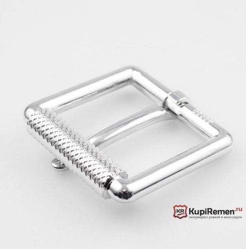 Пряжка металлическая GRAND CHROME для джинсового ремня 40 мм - kupiremen.ru