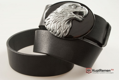 Кожаный ремень с пряжкой "EAGLE" (Орёл) 3D - kupiremen.ru
