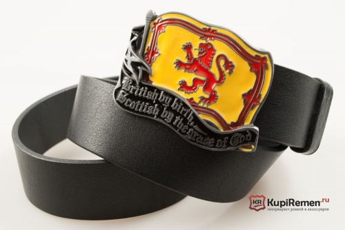 Ремень с пряжкой "SCOTTISH BY GRACE" (Шотландец) - kupiremen.ru