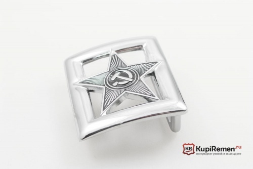 Пряжка командирского ремня СССР 40 мм - kupiremen.ru
