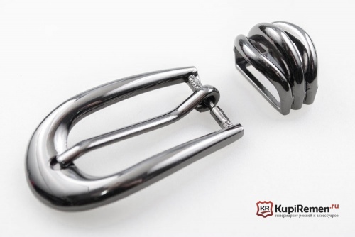 Пряжка с металлическим тренчиком для женского ремня 20 мм - kupiremen.ru