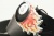Кожаный ремень с пряжкой "FLAMING 8 BALL" (Пылающий 8-й шар) - kupiremen.ru