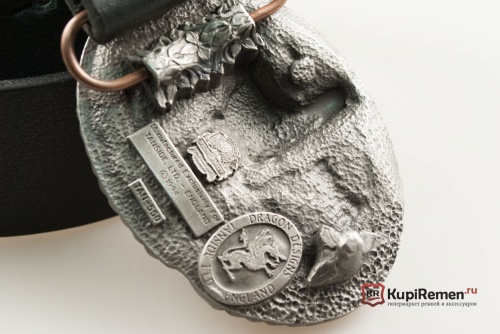 Кожаный ремень с пряжкой "Pit bull" - kupiremen.ru