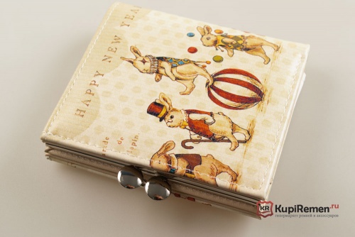 Женский кошелёк с монетницей "Цирк" - kupiremen.ru