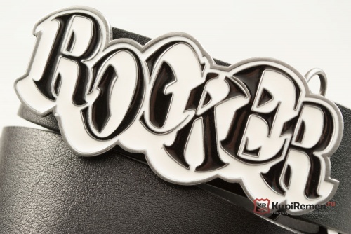 Кожаный ремень с пряжкой "Rocker" (Рокер) - kupiremen.ru