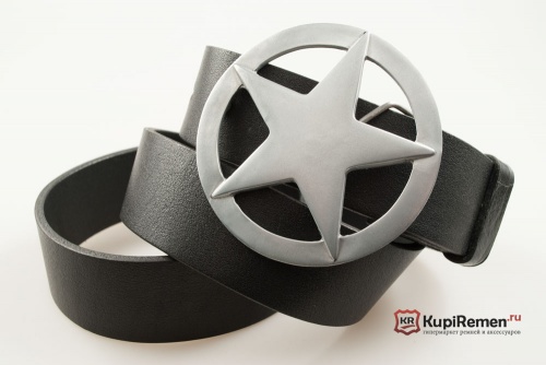 Ремень с пряжкой "SHERIFF BADGE" (Значок шерифа) 3D - kupiremen.ru