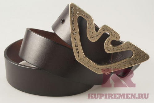 Мужской кожаный ремень Emporio Armani - kupiremen.ru