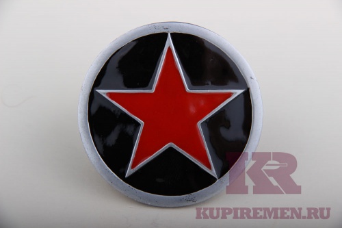 Кожаный ремень с пряжкой "RED STAR" (Красная звезда) - kupiremen.ru