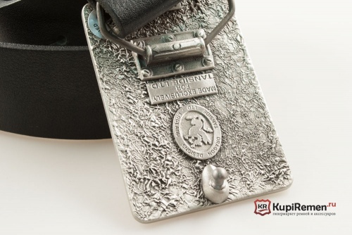Кожаный ремень с пряжкой "Кельтский прямоугольник" - kupiremen.ru