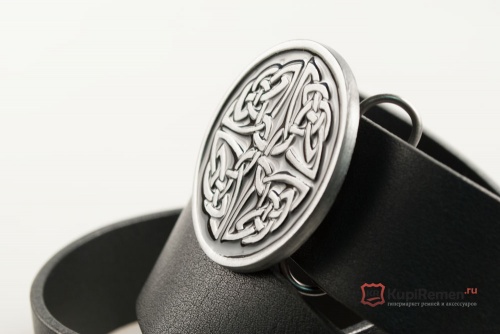 Кожаный ремень с пряжкой "CELTIC CIRCLE" (Кельтский круг) - kupiremen.ru