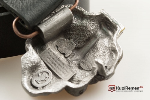 Кожаный ремень с пряжкой "Череп c лапой" 3D - kupiremen.ru