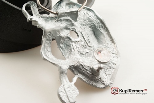 Кожаный ремень с пряжкой "PIRATE SKULL" (Пираткий череп) - kupiremen.ru