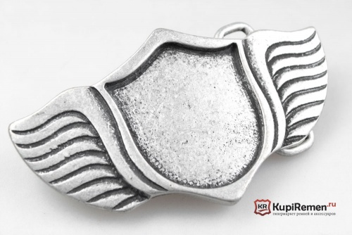 Пряжка для ремня "Щит и крылья" - kupiremen.ru