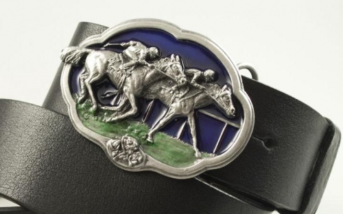 Кожаный ремень с пряжкой "POLO" (Поло) 3D - kupiremen.ru