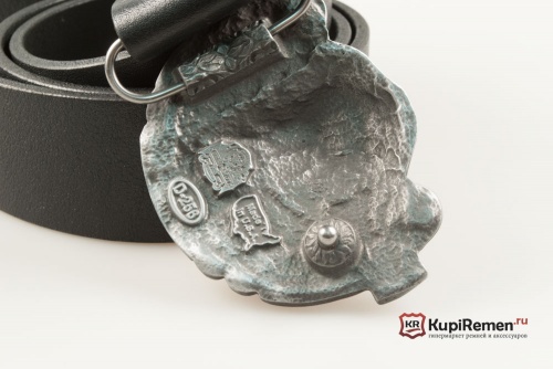 Кожаный ремень с пряжкой "BUFFALO TOTEM"  - kupiremen.ru