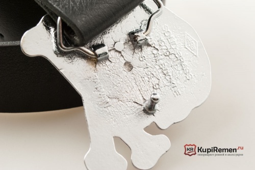 Кожаный ремень с пряжкой "SKULL AND CROSSBONES" (Череп с костями) 3D - kupiremen.ru