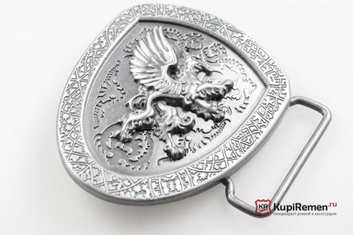 Пряжка Рыцарский щит с грифоном для ремня 40 мм - kupiremen.ru