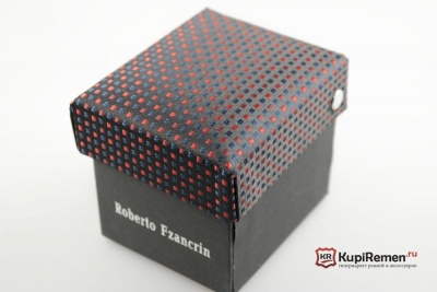 Узкий галстук Roberto Fzancrin с красными и синими ромбами - kupiremen.ru