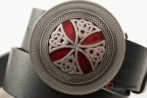 Кожаный ремень с пряжкой "CELTIC CROSS" (Кельтский крест) - kupiremen.ru