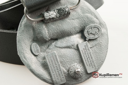 Кожаный ремень с пряжкой "ANCHOR" (якорь) - kupiremen.ru