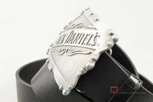 Кожаный ремень с пряжкой "JACK DANIEL'S" - kupiremen.ru