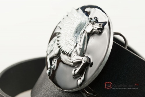 Кожаный ремень с пряжкой "PEGASUS" (Пегас) - kupiremen.ru