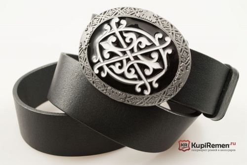 Кожаный ремень с пряжкой "CELTIC OVAL" (Кельтский овал) 3D - kupiremen.ru