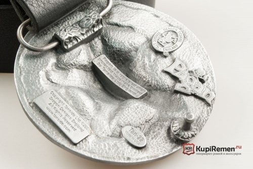 Ремень "Пентаграмма с черепом" 3D - kupiremen.ru