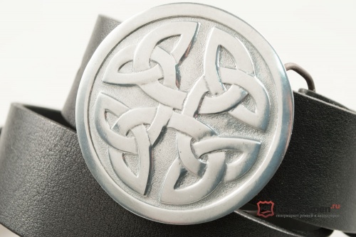 Кожаный ремень с пряжкой "CELTIC KNOT" (КЕЛЬТСКИЙ УЗЕЛ) - kupiremen.ru